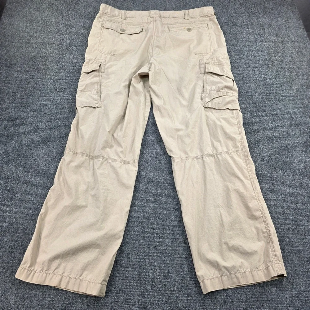 Cabelas Mens Khaki Cargo Pants Relaxed Fit Utility Outdoor‎ Size 36x30
